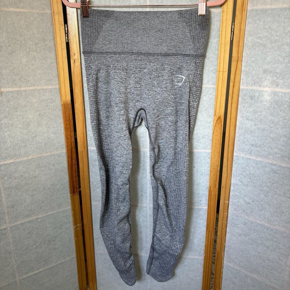 Gymshark‎ Vital Seamless Leggings Strech Workout Pants Grey